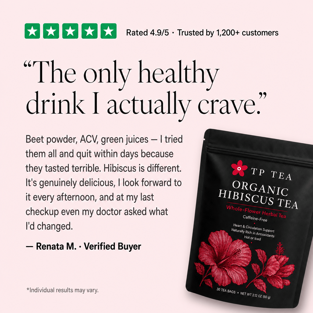 Organic Hibiscus Tea for Heart & Circulation Support