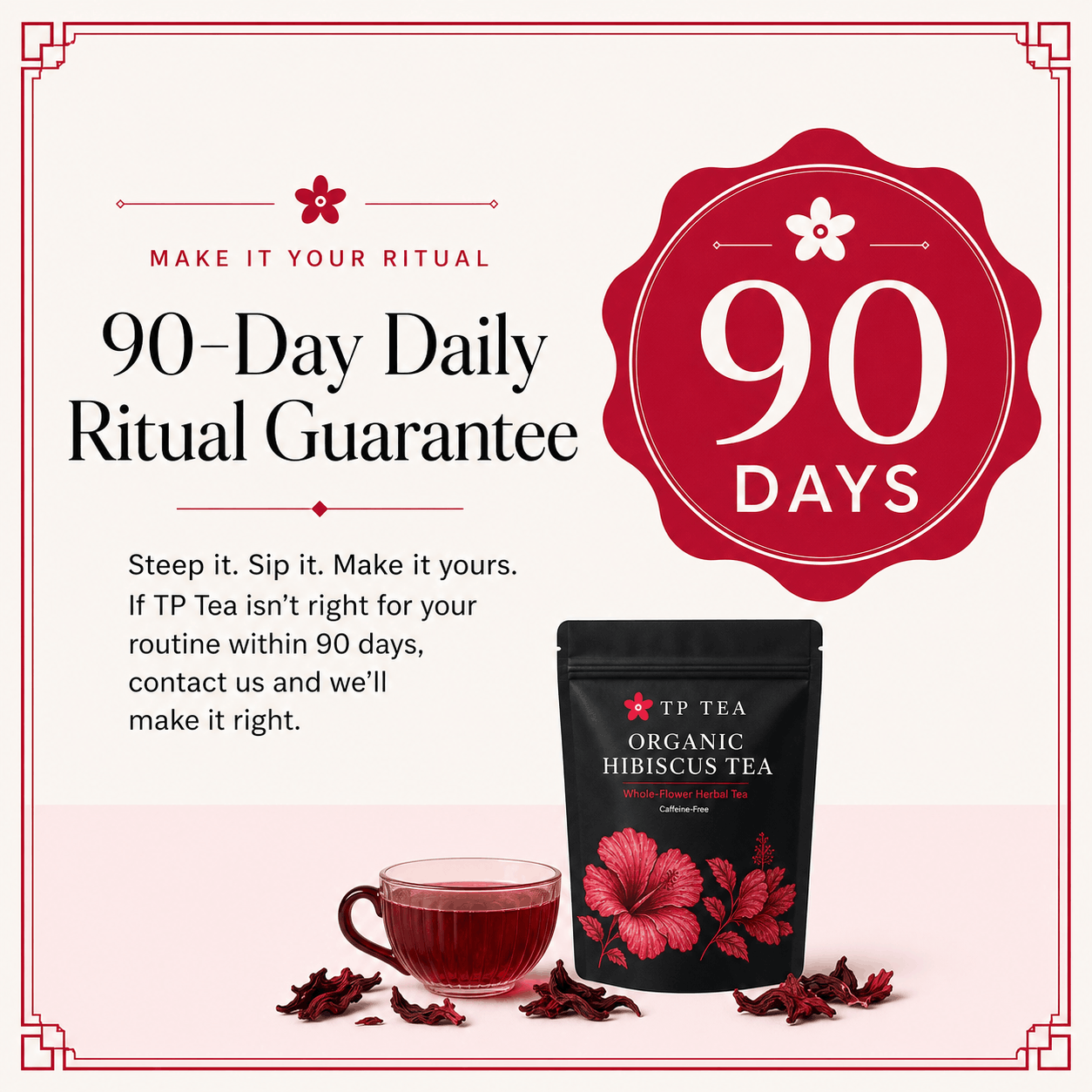 Organic Hibiscus Tea for Heart & Circulation Support